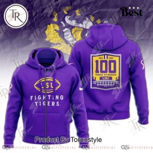 LSU Tigers 100 Years 1924-2024 Tiger Stadium Hoodie