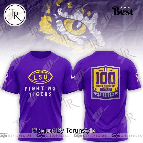 LSU Tigers 100 Years 1924-2024 Tiger Stadium Hoodie