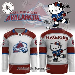 Colorado Avalanche X Hello Kitty Jersey 2024 – White