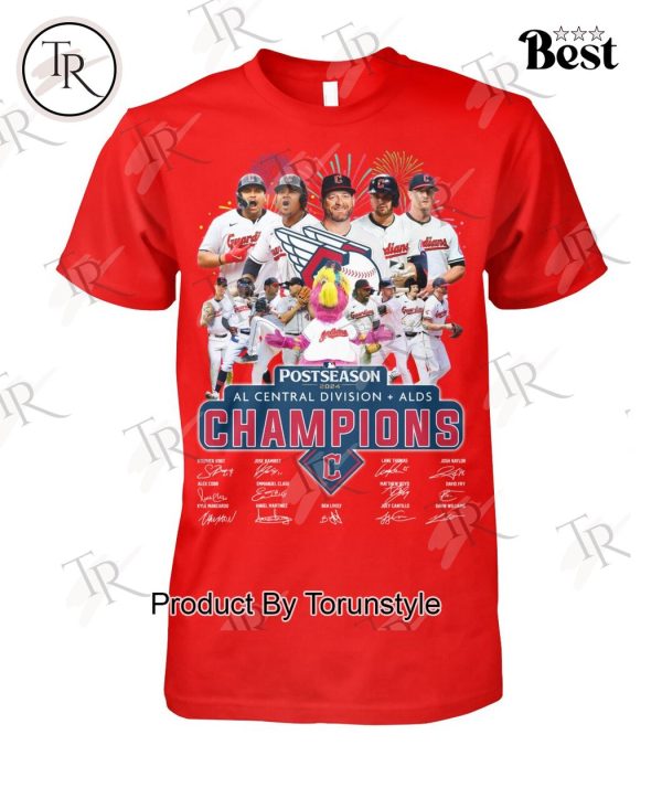 Cleveland Guardians Postseason 2024 AL Central Division + ALDS Champions T-Shirt