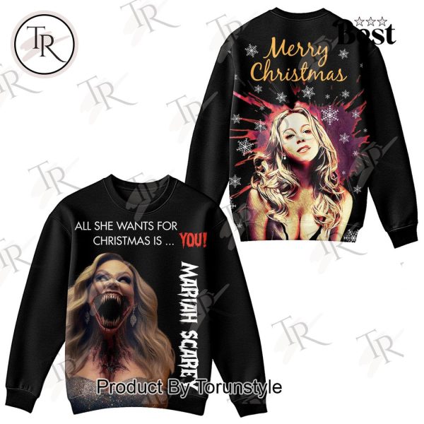 Merry Christmas Mariah Carey All I Want For Christmas Is You Hoodie