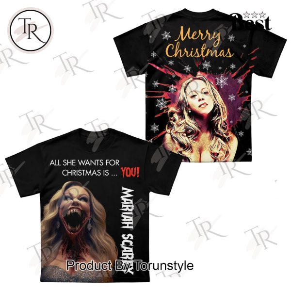 Merry Christmas Mariah Carey All I Want For Christmas Is You Hoodie