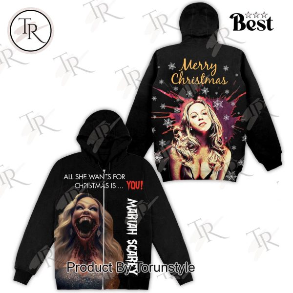 Merry Christmas Mariah Carey All I Want For Christmas Is You Hoodie