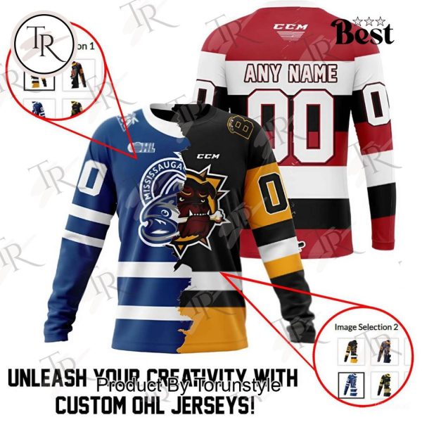 Mix 2 OHL Teams Select Any 2 Teams to Mix and Match! Hoodie