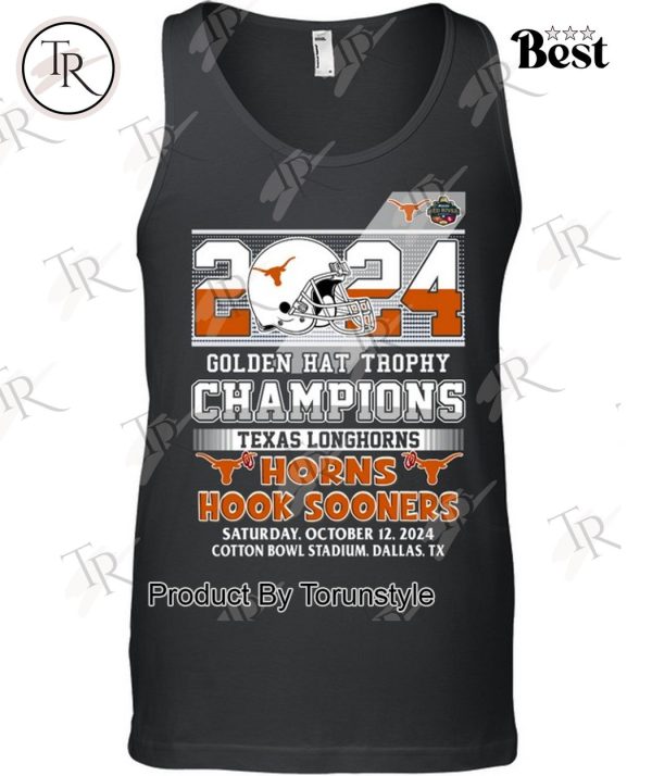 2024 Golden Hat Trophy Champions Texas Longhorns T-Shirt