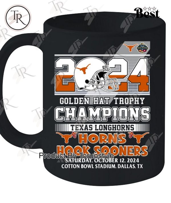 2024 Golden Hat Trophy Champions Texas Longhorns T-Shirt