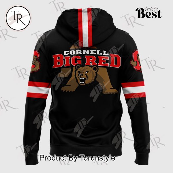 Cornell Big Red Bear Through C Layered Twill Hoodie