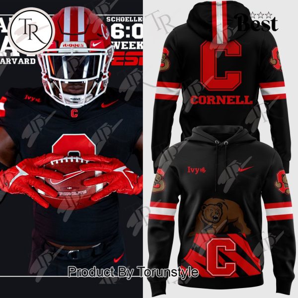 Cornell Big Red football Block C Hoodie