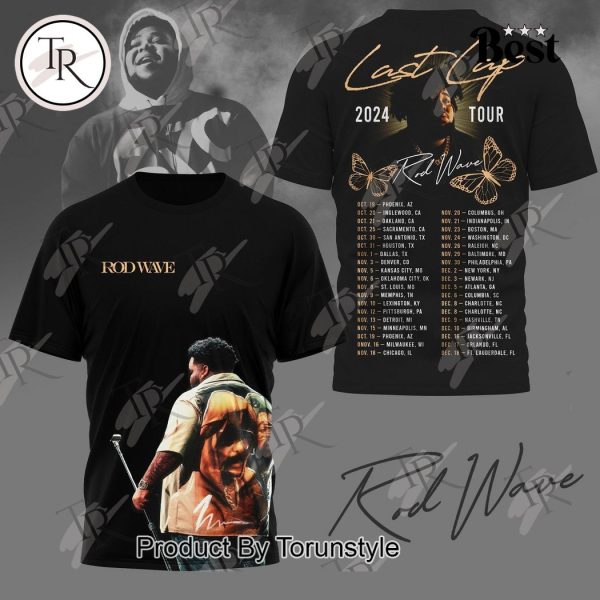 Rod Wave Last Lap 2024 Tour T-Shirt