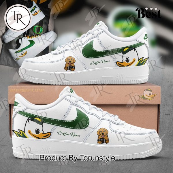 Ben Herbstreit x Oregon Ducks Air Force 1 Sneakers – White