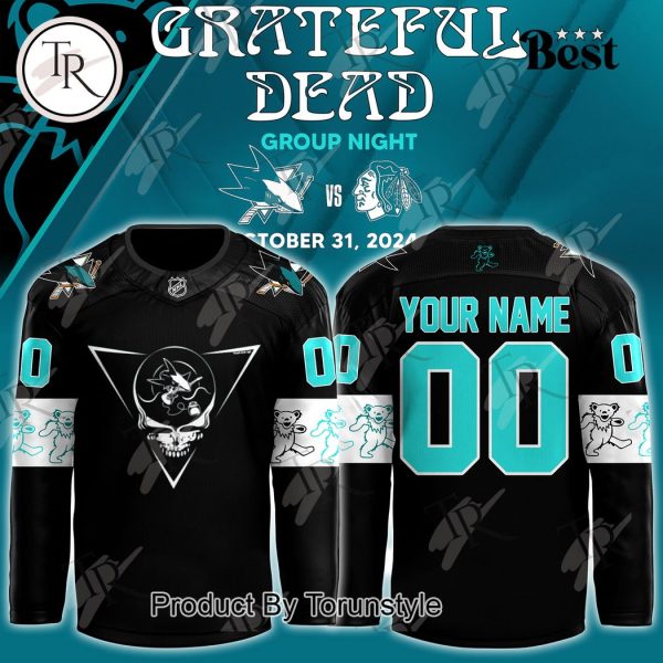 San Jose Sharks x Grateful Dead Night 2024 Jersey