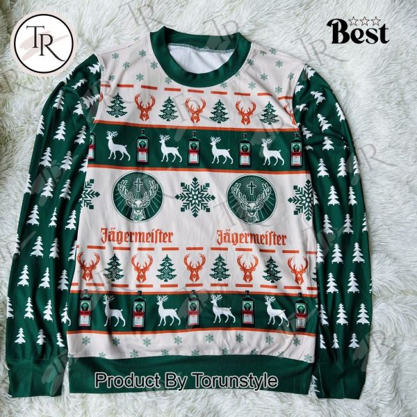 Jagermeister Ugly Christmas Sweater – Fun Holiday Sweater for Jager Fans