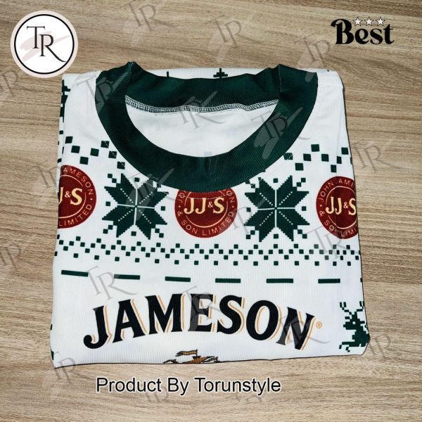 Jameson Irish Whiskey Ugly Christmas Sweater – Festive Holiday Pullover for Whiskey Lovers