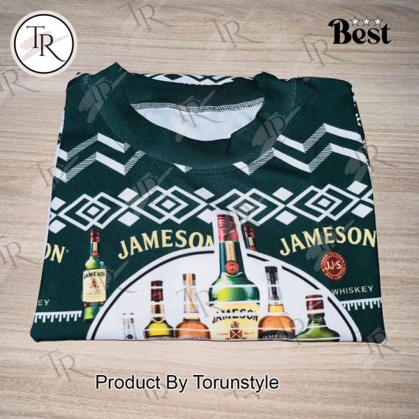 Jameson Malt Whiskey Ugly Christmas Sweater – Festive Holiday Pullover for Whiskey Lovers