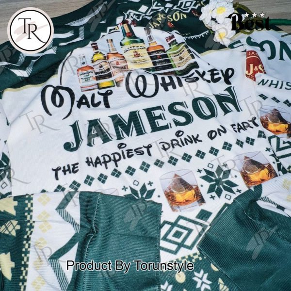 Jameson Malt Whiskey Ugly Christmas Sweater – Festive Holiday Pullover for Whiskey Lovers