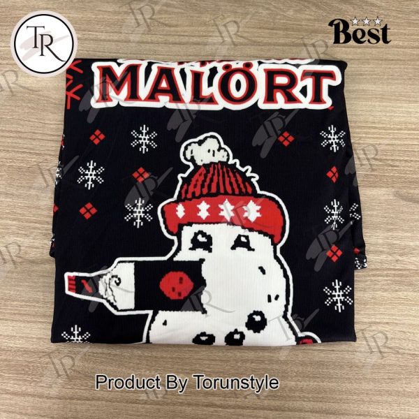 Jeppson’s Malort Ugly Christmas Sweater – Fun Festive Snowman-Themed Holiday Apparel