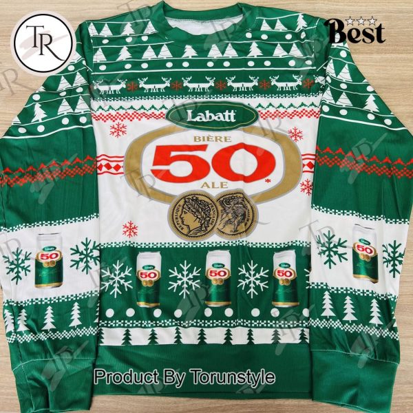 Labatt 50 Ale Ugly Christmas Sweater – Festive Beer-Themed Holiday Apparel