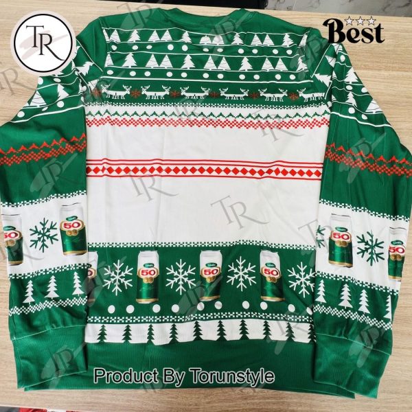 Labatt 50 Ale Ugly Christmas Sweater – Festive Beer-Themed Holiday Apparel