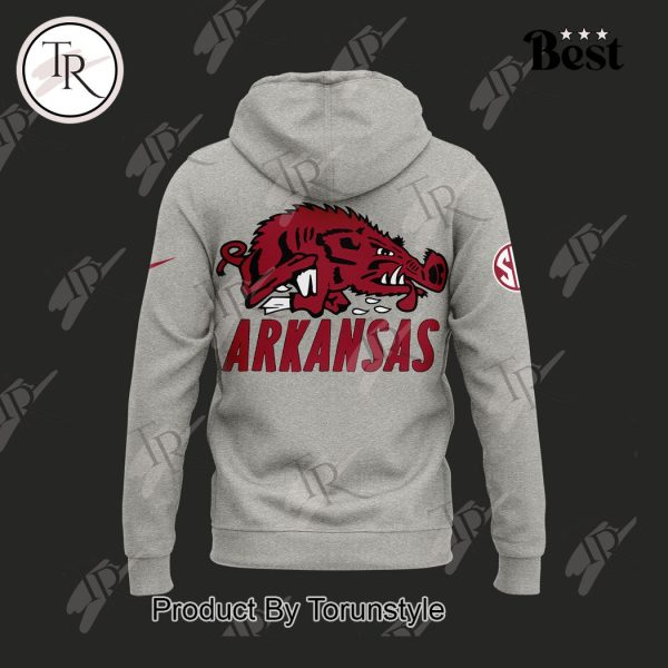 Arkansas Razorback Cal Those Hogs Hoodie – Grey