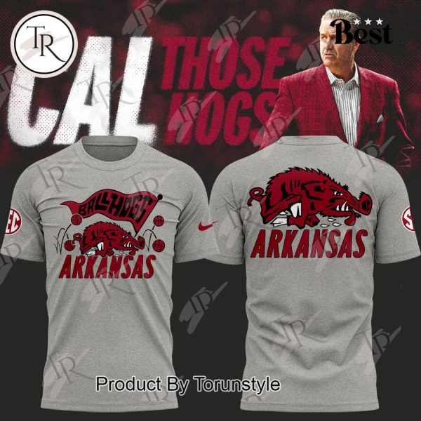 Arkansas Razorback Cal Those Hogs Hoodie – Grey