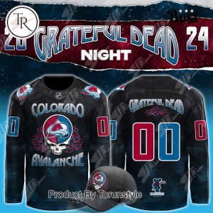 Colorado Avalanche x Grateful Dead Night 2024 Custom Jersey