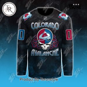 Colorado Avalanche x Grateful Dead Night 2024 Custom Jersey