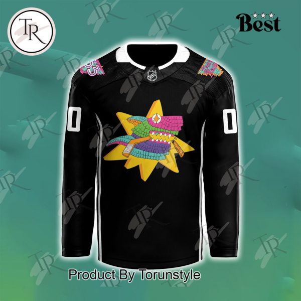 San Jose Sharks x Los Tibs 2024 Jersey – Black