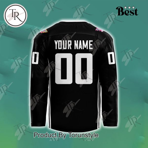 San Jose Sharks x Los Tibs 2024 Jersey – Black