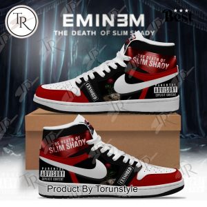 Eminem The Death Of Slim Shady Parental Advisory Explicit Content Air Jordan 1, Hightop