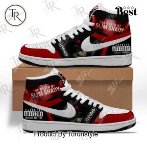 Eminem The Death Of Slim Shady Parental Advisory Explicit Content Air Jordan 1, Hightop