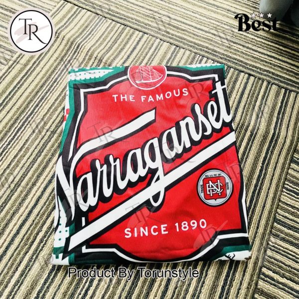 Narragansett Lager Ugly Christmas Sweater – Green Holiday Beer Apparel