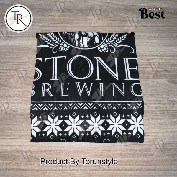 Stone Brewing Black and White Christmas Sweater – Craft Beer Holiday Apparel