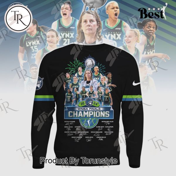 Minnesota Lynx 2024 WNBA Finals Champions Hoodie – Black