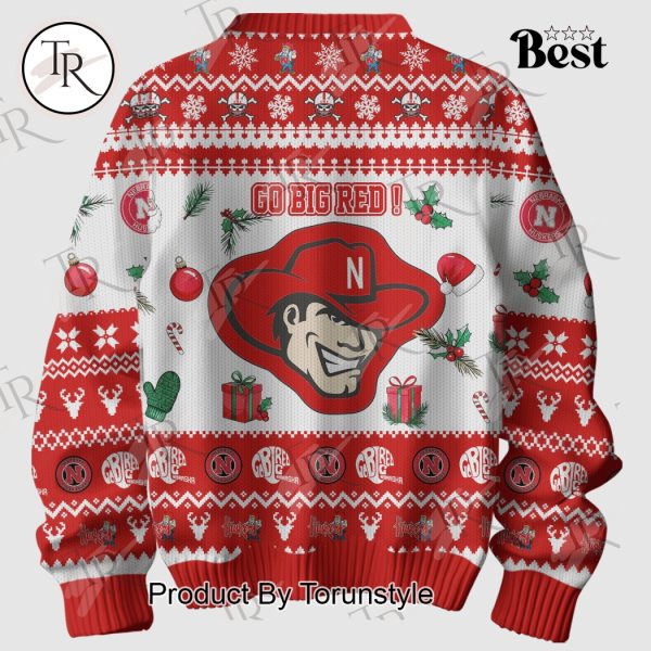 Nebraska Huskers Have A Red Christmas Go Big Red Sweater