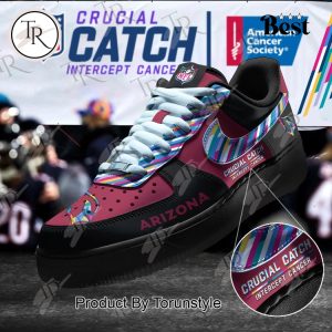 Arizona Cardinals Crucial Catch Intercept Cancer Air Force 1 Sneakers