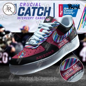 Arizona Cardinals Crucial Catch Intercept Cancer Air Force 1 Sneakers