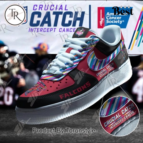 Atlanta Falcons Crucial Catch Intercept Cancer Air Force 1 Sneakers