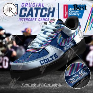 Indianapolis Colts Crucial Catch Intercept Cancer Air Force 1 Sneakers