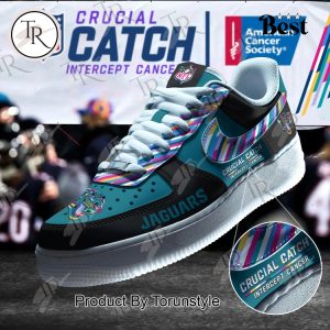 Jacksonville Jaguars Crucial Catch Intercept Cancer Air Force 1 Sneakers