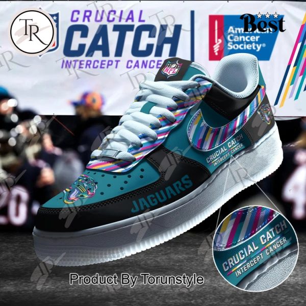 Jacksonville Jaguars Crucial Catch Intercept Cancer Air Force 1 Sneakers