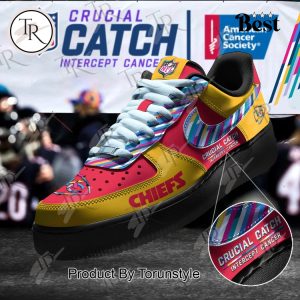 Kansas City Chiefs Crucial Catch Intercept Cancer Air Force 1 Sneakers