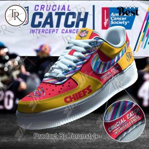 Kansas City Chiefs Crucial Catch Intercept Cancer Air Force 1 Sneakers