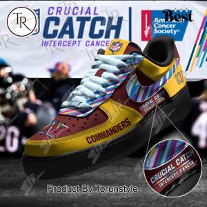 Washington Commanders Crucial Catch Intercept Cancer Air Force 1 Sneakers