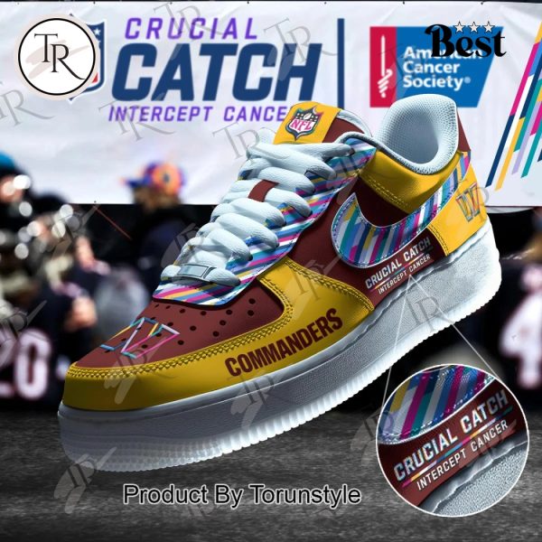 Washington Commanders Crucial Catch Intercept Cancer Air Force 1 Sneakers