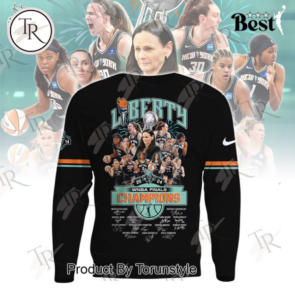 New York Liberty 2024 WNBA Finals Champions Hoodie – Black