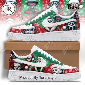 Horror Movies Merry Christmas Air Force 1 Sneakers