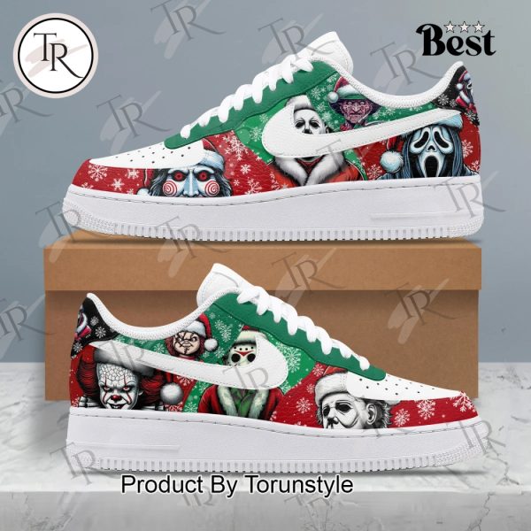 Horror Movies Merry Christmas Air Force 1 Sneakers