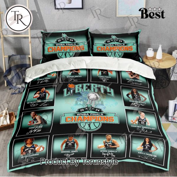 New York Liberty 2024 WNBA Finals Champions Bedding Set