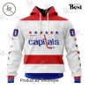 NHL Washington Capitals Special Vintage Screaming Eagle White Kits Hoodie