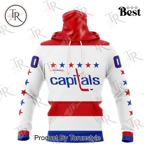 NHL Washington Capitals Special Vintage White Kits Hoodie